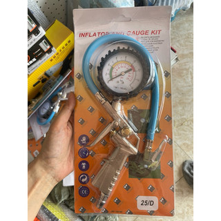 Đầu vòi bơm ô tô - xe máy -kiêm đồng hồ đo áp suất lốp hàng xịn