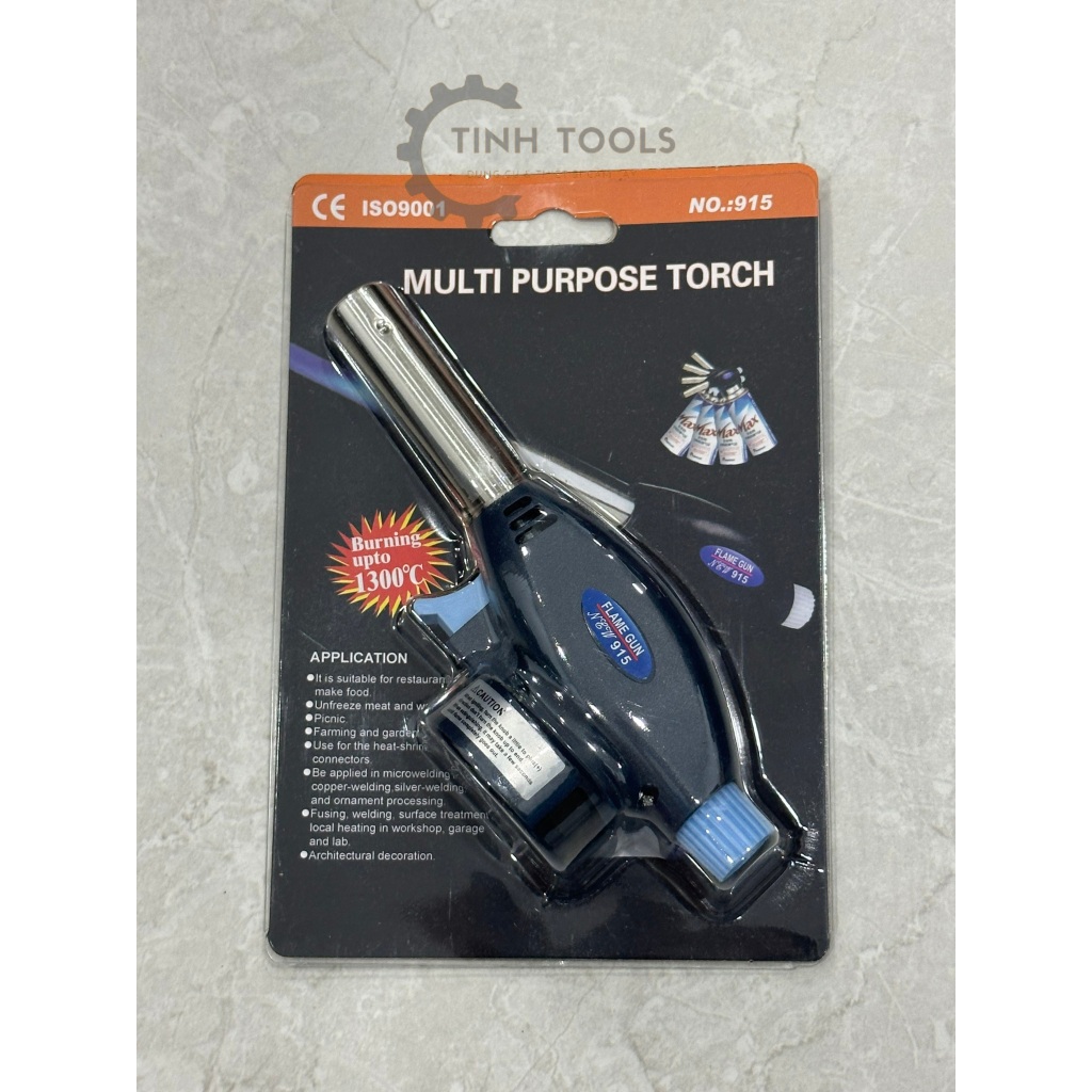 TinhTools Đầu khò gas mini - Đèn khò đánh lửa tự động FLAME GUN 915