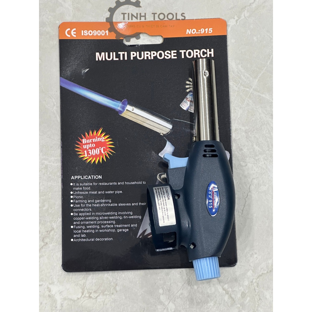 TinhTools Đầu khò gas mini - Đèn khò đánh lửa tự động FLAME GUN 915