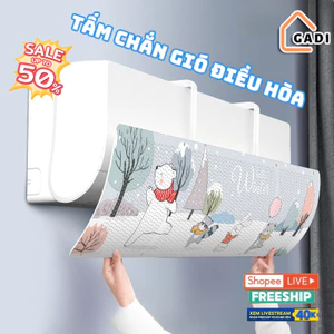 Tấm chắn gió điều hoà GADI, tấm chuyển đổi hướng gió điều hoà, máy lạnh bảo vệ sức khoẻ mẹ và bé