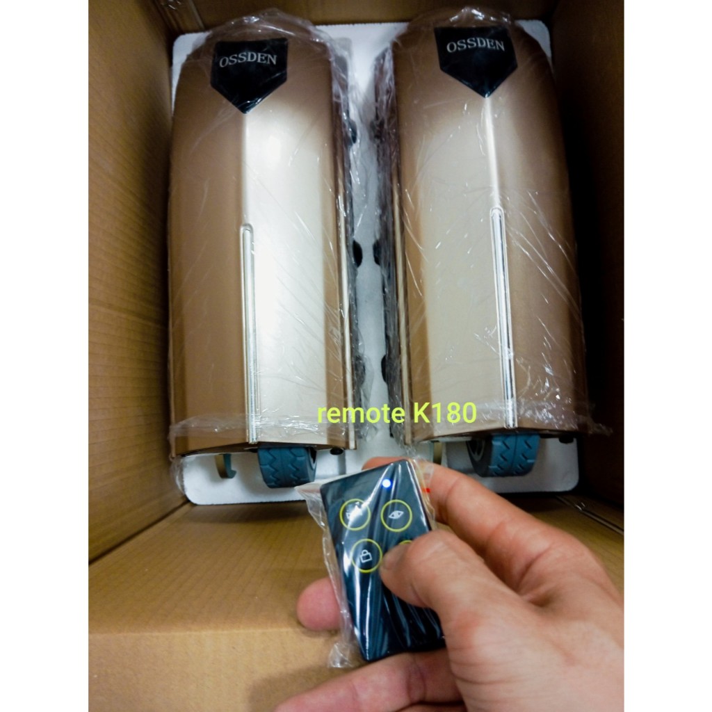remote ossden đèn xanh, remote cửa cổng tự động bánh lăn