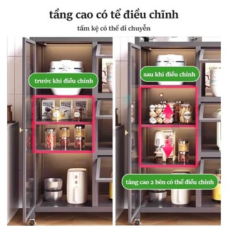 GSlife Kệ Nhà Bếp Đa Năng-Kệ Tủ Để Đồ Thép Cacbon Tiện Lợi Với Thiết Kế Tinh Tế