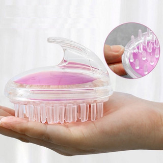 Lược gội đầu bằng silicon mát xa màu trắng/nhiều màu