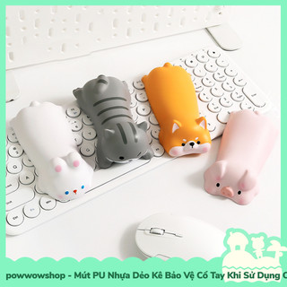 [Sẵn VN - Hỏa Tốc] Mút PU Nhựa Dẻo Kê Bảo Vệ Cổ Tay Khi Sử Dụng Chuột Máy Tính Phong Cách Hình Thú Vui Nhộn Funny