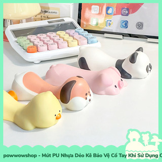 [Sẵn VN - Hỏa Tốc] Mút PU Nhựa Dẻo Kê Bảo Vệ Cổ Tay Khi Sử Dụng Chuột Máy Tính Phong Cách Hình Thú Vui Nhộn Funny