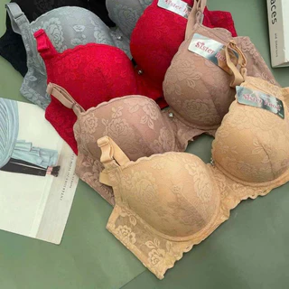Áo ngực BIG SIZE REN quả to mút mỏng có gọng nâng ngực 24M7