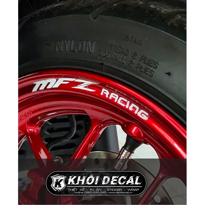 Tem dán mâm MFZ racing