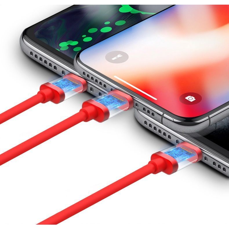 3 trong 1Type-c Dòng dữ liệu cho điện thoại di động Cáp dữ liệu 6A