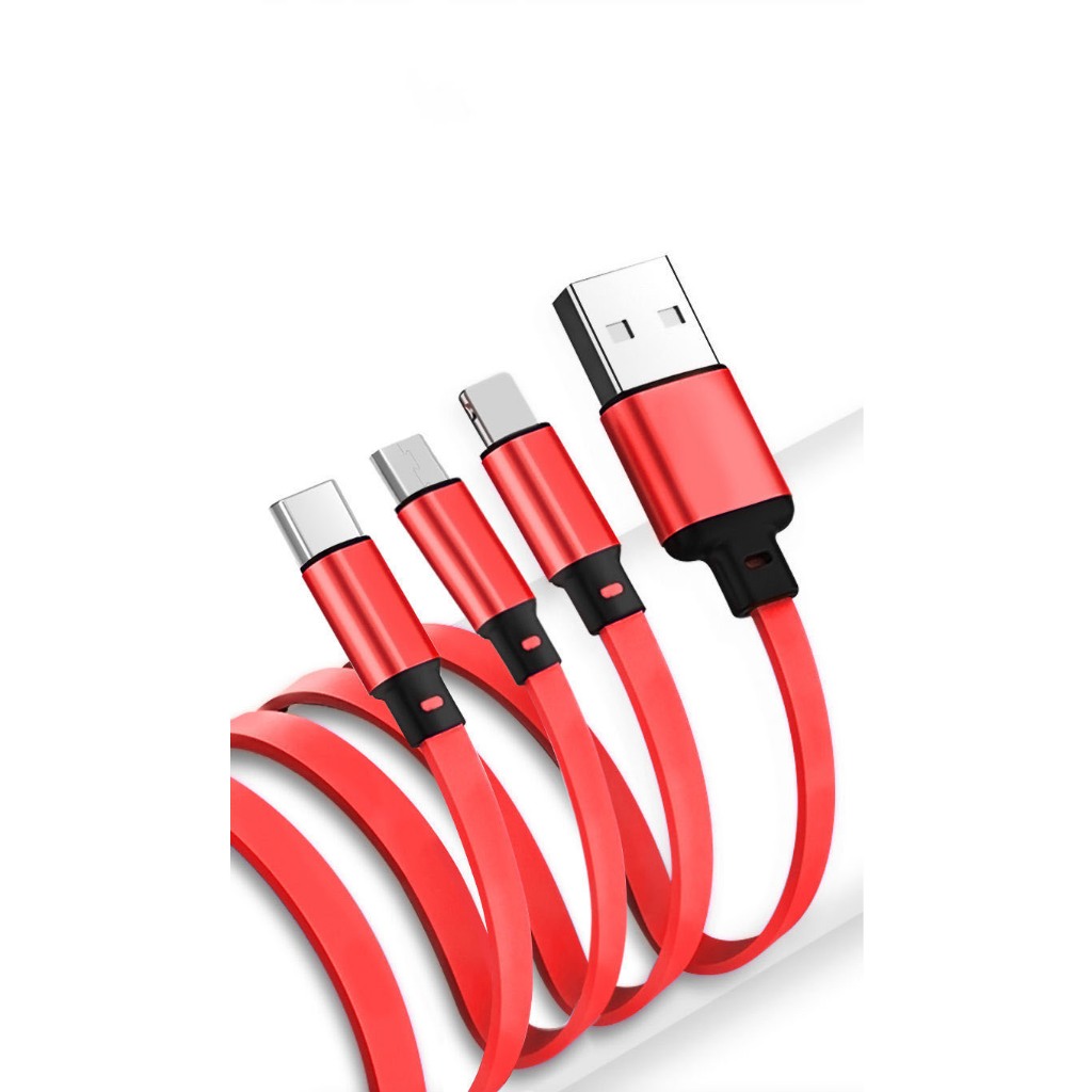 3 trong 1Type-c Dòng dữ liệu cho điện thoại di động Cáp dữ liệu 6A