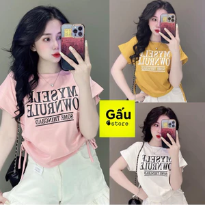 Áo thun nữ dáng vừa tay cánh dơi rút dây ( Cánh Dơi )