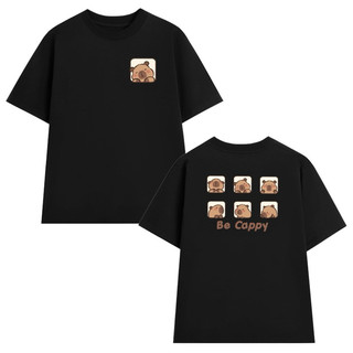 Áo thun Unisex nam nữ form rộng Oversize in hinh CAPYBARA dễ thương chất cotton 100%