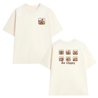 Áo thun Unisex nam nữ form rộng Oversize in hinh CAPYBARA dễ thương chất cotton 100%