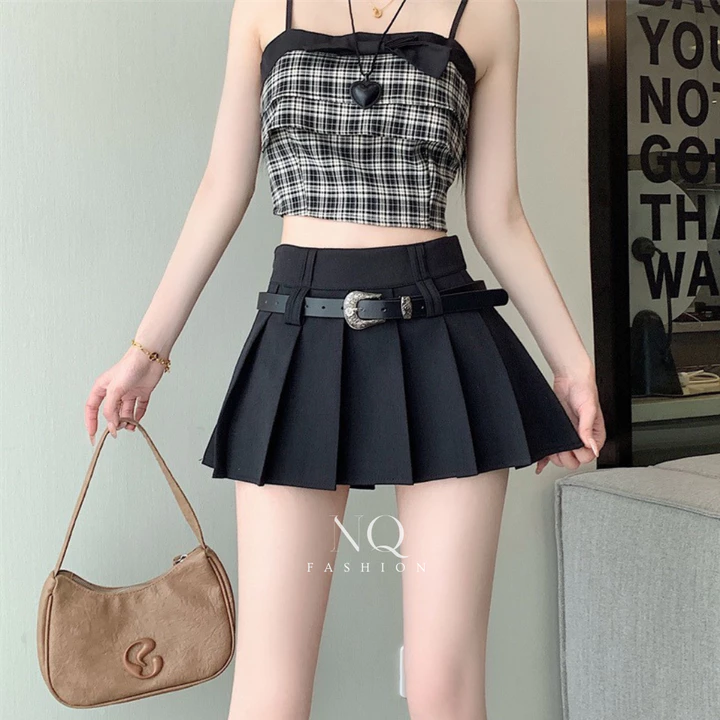 Chân Váy Nữ Xếp Ly To Dáng Ngắn Xòe Chân Váy tennis Mặc Đi Chơi Chất Tuyết Mưa Cao Cấp Loại 1