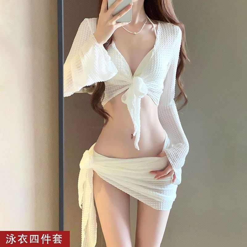 Set bộ đồ bơi bikini 4 chi tiết đi bơi đi biển sexy tôn dáng hàng QCCC hottrend mùa hè phong cách Hàn Quốc MT33 BKN01