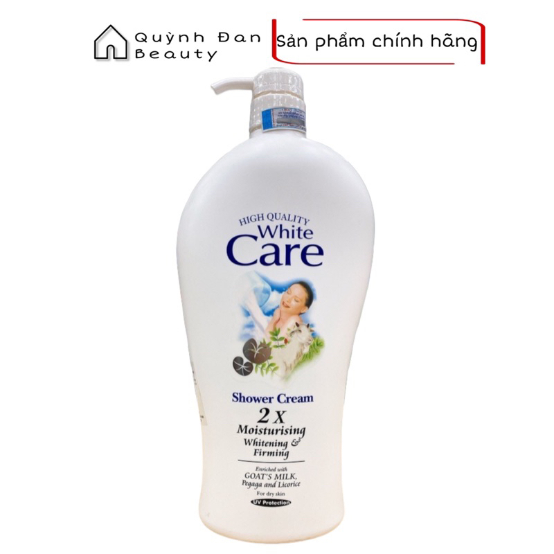 Sữa tắm dê White care 2x chai 1200ml [ Hàng Nhập Khẩu Chính Hãng ]