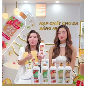 Combo Dầu Gội Xả Sữa Tắm Lashe Super Food Hương Thơm Dịu Nhẹ, Tự Nhiên An Toàn, Ngăn Ngừa Gãy Rụng Tóc Đủ Loại