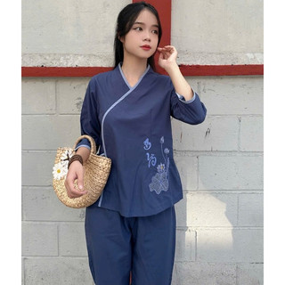 Nơ Tim An Yên Nữ # Đồ Lam Đi Chùa