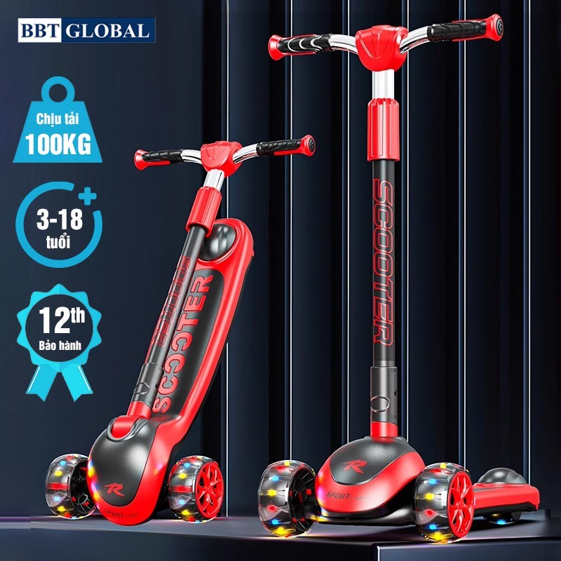 Đánh Giá Xe Trượt Scooter Cho Bé BBT Global KM986/989 Bánh Sáng