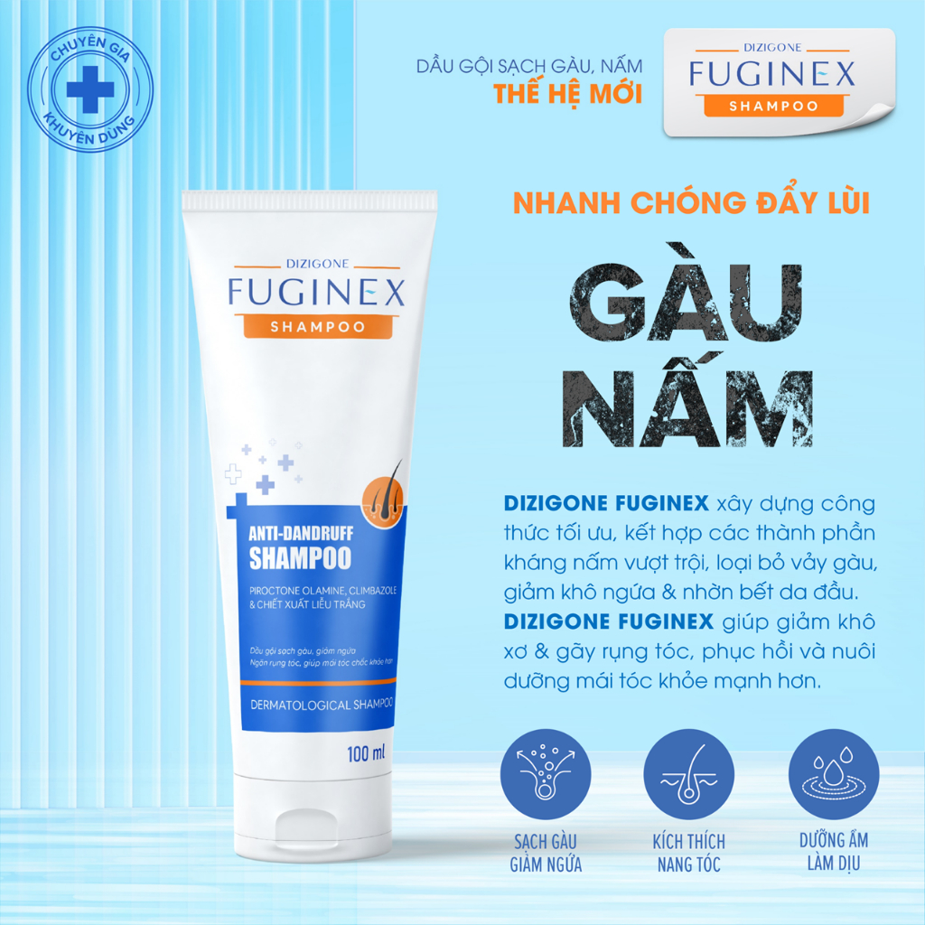 Dầu gội Dizigone Fuginex Anti-Dandruff Shampoo 100ml - Chuyên biệt cho ...