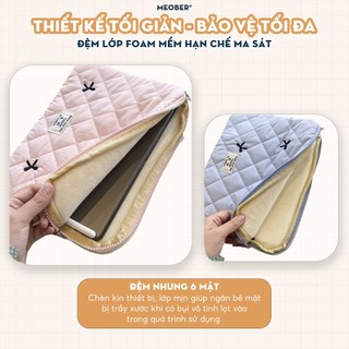 Túi chống sốc Nơ Coquette Ribbon cho iPad & Laptop - Thiết kế tinh tế, phong cách nữ tính ngọt ngào by MèoBer
