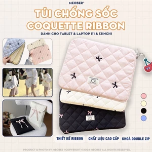 Túi chống sốc Nơ Coquette Ribbon cho iPad & Laptop - Thiết kế tinh tế, phong cách nữ tính ngọt ngào by MèoBer