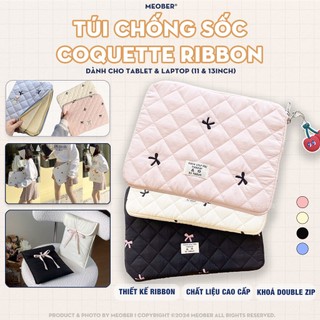 Túi chống sốc Nơ Coquette Ribbon cho iPad & Laptop - Thiết kế tinh tế, phong cách nữ tính ngọt ngào by MèoBer