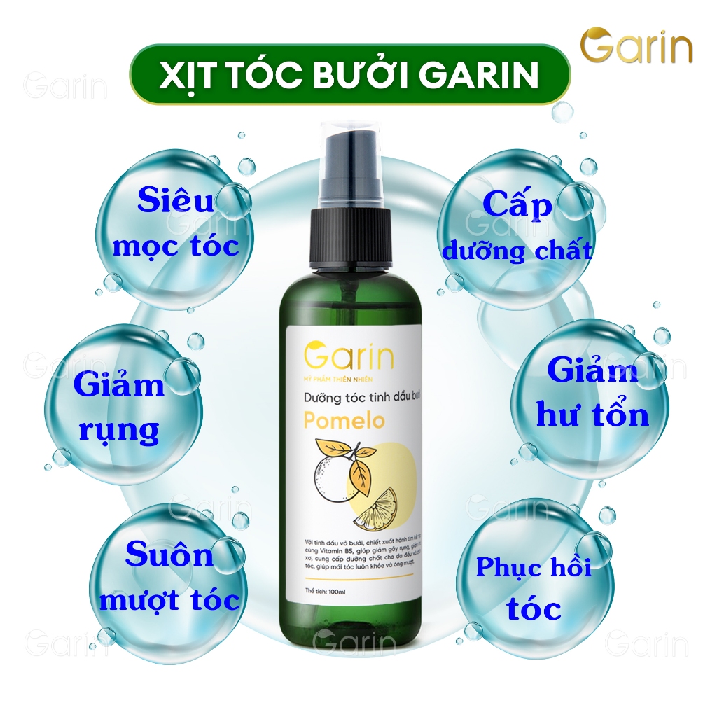 Ảnh Dưỡng tóc tinh dầu bưởi xịt mọc tóc pomelo Garin 100ml ngăn rụng kích thích mọc tóc nhanh hơn 1