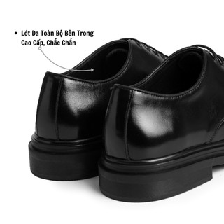 Giày derby nam da bò chính hãng FTTleather, giày tây công sở buộc dây lịch sự size 44,45 F0301