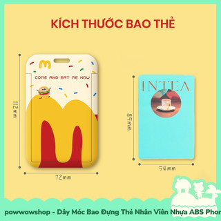 [Sẵn VN - Hỏa Tốc] Dây Móc Bao Đựng Thẻ Nhân Viên Nhựa ABS Phong Cách Fastfood Thú Vị