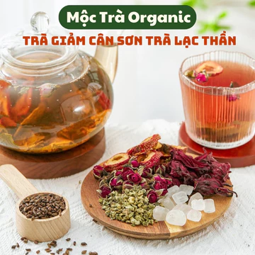 Trà Giảm Cân Sơn Trà Lạc Thần Mộc Trà Organic, Detox Giảm Cân, Làn Da Sáng Khỏe