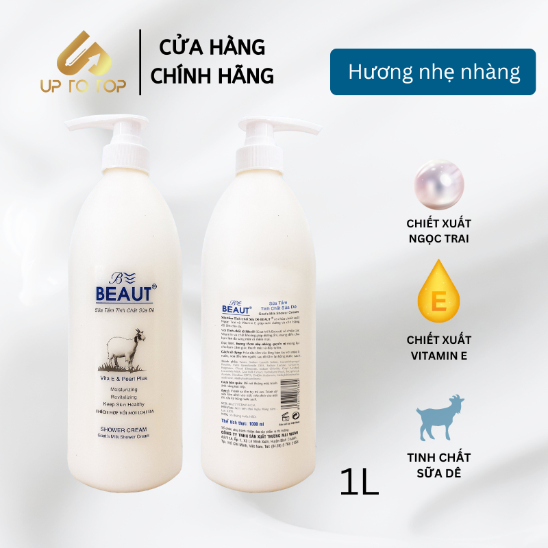 Ảnh Sữa tắm sữa dê làm trắng da 1L dưỡng ẩm làn da mềm mịn toàn thân 2