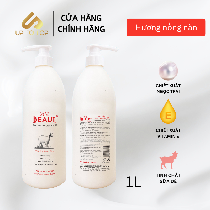 Ảnh Sữa tắm sữa dê làm trắng da 1L dưỡng ẩm làn da mềm mịn toàn thân 1