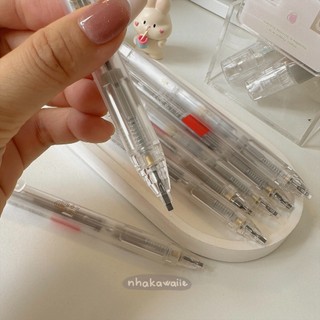 Bút chì kim bấm trong suốt DELI ngòi 0.5mm 0.7mm 1.8mm