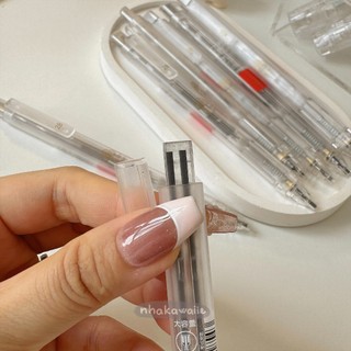 Bút chì kim bấm trong suốt DELI ngòi 0.5mm 0.7mm 1.8mm