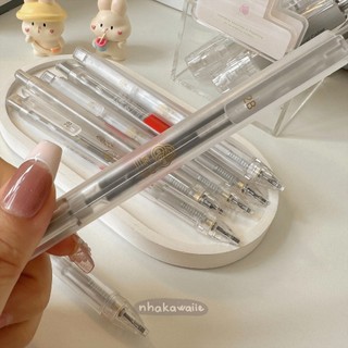 Bút chì kim bấm trong suốt DELI ngòi 0.5mm 0.7mm 1.8mm