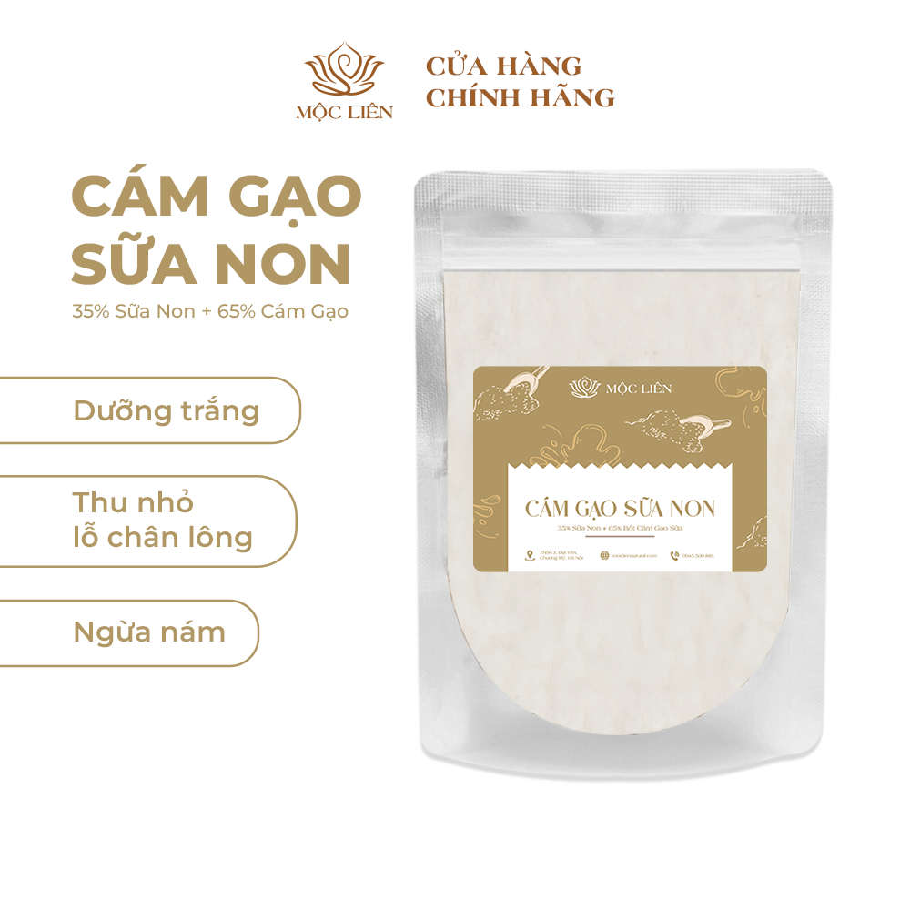 Bột đắp mặt thiên nhiên 100% Organic dưỡng da mặt body giảm thâm nám - MỘC LIÊN
