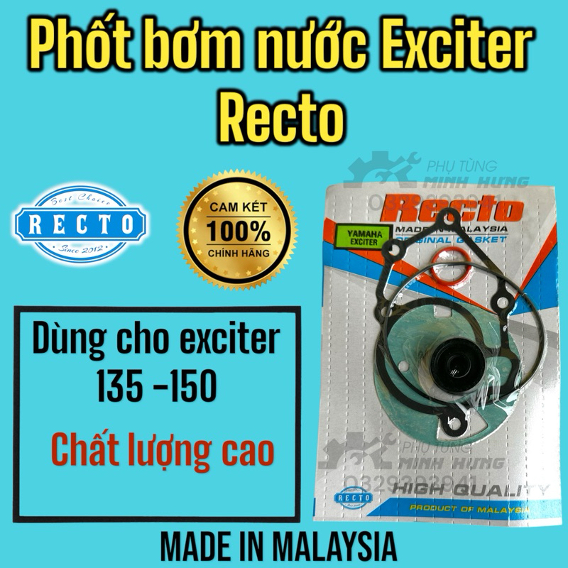 Phốt Bơm Nước Recto Cho Exciter 135/Exciter 150 | Shopee Việt Nam