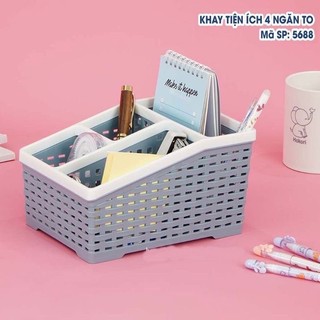 Kệ khay hình lục giác đa năng để bàn Việt Nhật