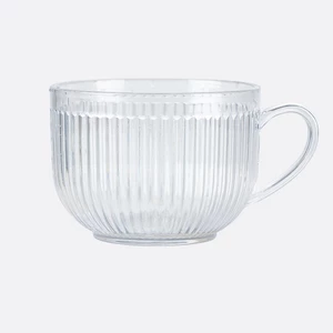 Combo 10 Cốc bầu tăm nhựa meka có quai uống nước, trà, cà phê cao cấp