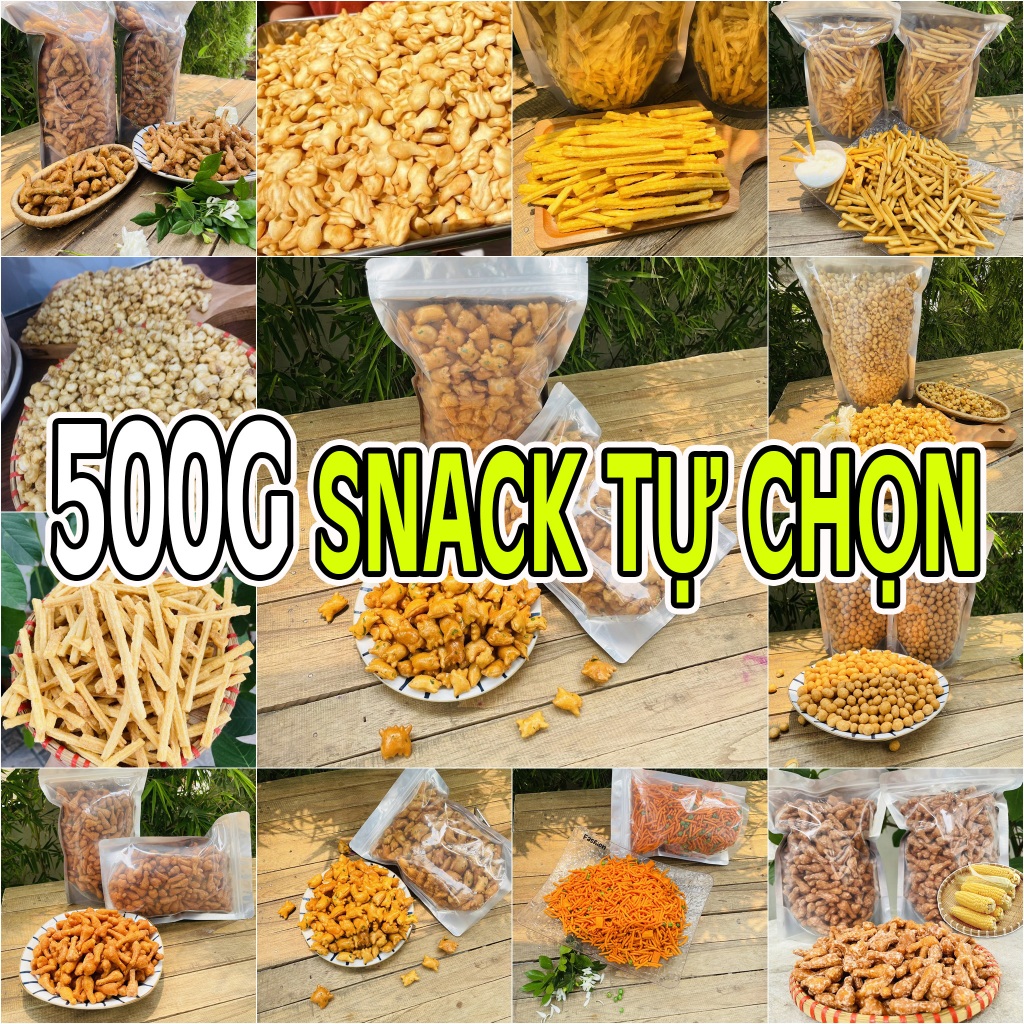 500G Snack - Bim Bim Tự Chọn Các Loại Siêu Tiện Lợi (Cập Nhật 24/7 ...