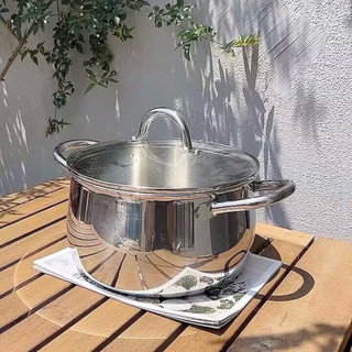 Nồi inox 24cm Bossd [139] nấu canh, luộc gà dung tích 6 lít