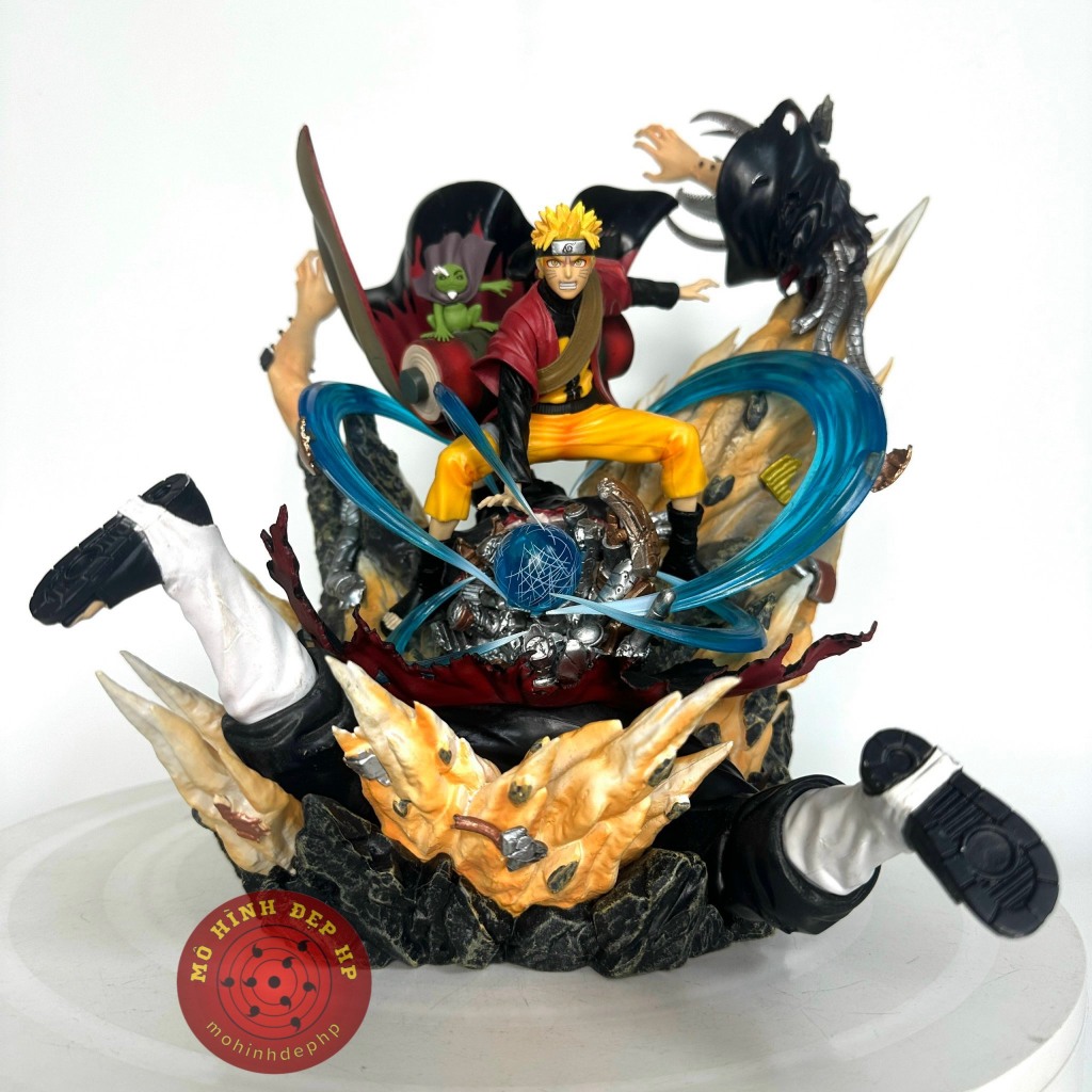 Mô hình Naruto hiền nhân rasengan đánh bại Pain có led 26cm Mô Hình Đồ ...
