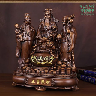 Tượng Tam đa, Phúc Lộc Thọ, Tam tinh, Tượng phong thủy, Decor Trang trí nhà cửa, Quà tặng ý nghĩa - SUNNY
