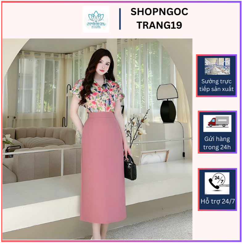 Chân Váy Chữ A Dáng Suông 80cm_Thời Trang Công Sở Cao Cấp_Chất Liệu Vitex Lót Lụa Full Váy_CV38CC