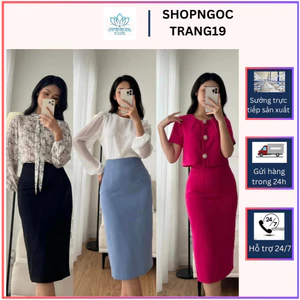 Chân Váy Bút Chì Công Sở Cạp Liền 70cm_Chất Liệu Vitex Cao Cấp_Lót Lụa Full Váy_CV11T