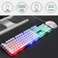 Bàn Phím Cơ Gaming Dùng giả cơ kèm chuột có dây chế độ Led màu cho máy tính,game thủ,văn phòng Cho PC, Laptop