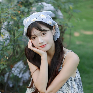 Khăn choàng đầu tam giác bằng len khăn turban vải len nhiều màu dễ thương