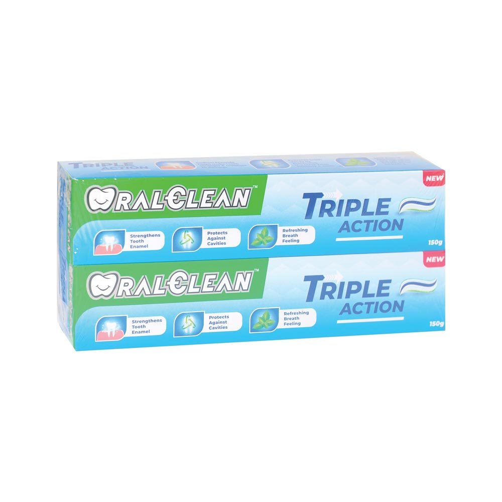 Kem đánh răng dạng OralClean Triple Action 150 gr | Shopee Việt Nam