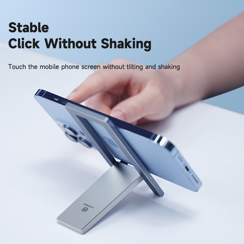HAGIBIS Giá đỡ điện thoại gấp gọn hợp kim nhôm Aluminum, tối giản, tinh tế, bỏ túi tiện dụng - ZZ2S