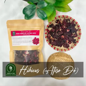 Hoa Atiso đỏ, trà hoa Hibicus sấy khô 100g 200g L1 thượng hạng Diên Hi Trà